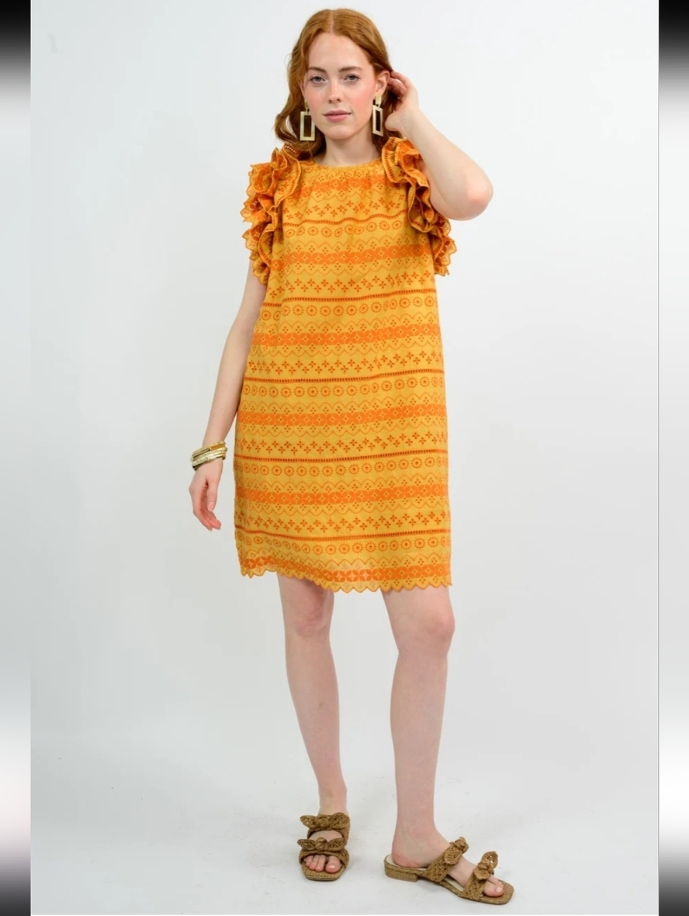 Ivy Jane Uncle Frank Eyelet Ruffle Dress